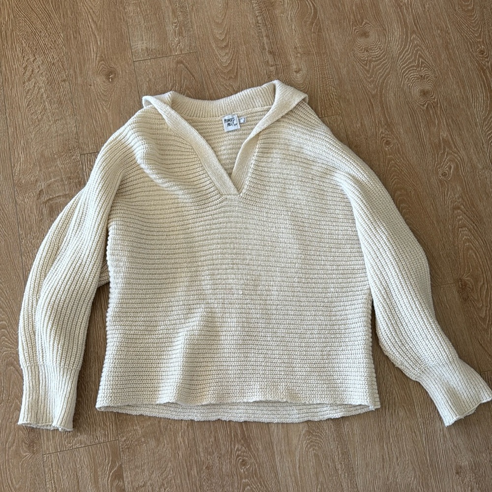 Princess Polly Cream Colored Sweater